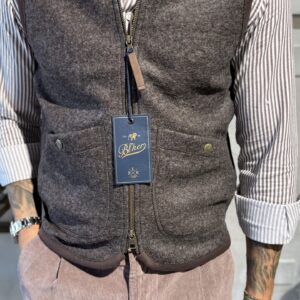 Gilet moro in lana cotta rasato
