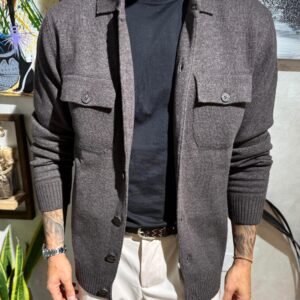 Cardigan / overshirt lana moro