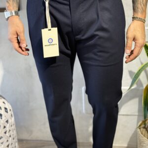 Pantalone con pence modfitters Blu