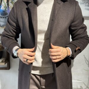 Cappotto in lana - Moro