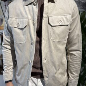 Giubbino/Camicia scamosciata panna