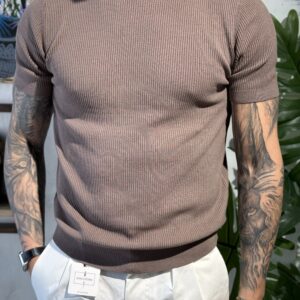 Maglia in filo costa inglese fina Fango