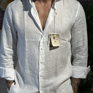 Camicia Lino 100% bianca